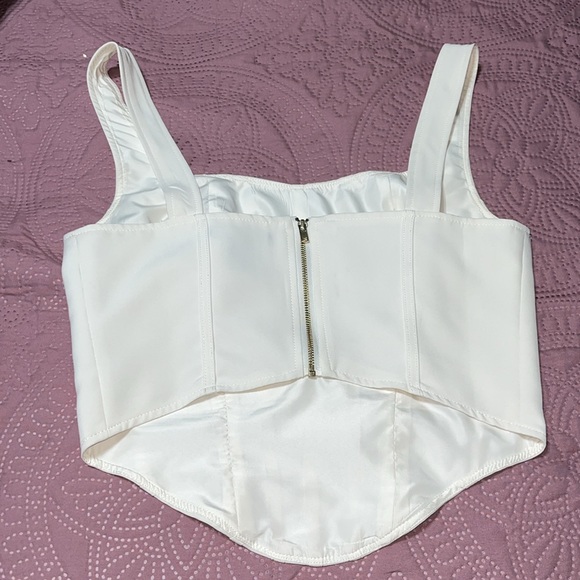 Sincerely Jules cream colored corset blouse - Picture 2 of 3